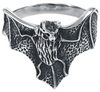 etNox - Chauve-souris - Bague - Unisexe - couleur argent