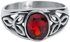 etNox - Cristal Rouge - Bague - Femme - couleur argent