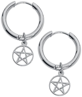 etNox - Créoles Pentagramme - Boucles d