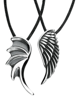 etNox - Engel und Teufel - Pendentif - Unisexe - couleur argent