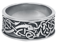 etNox - Keltisches Design - Bague - Femme - couleur argent