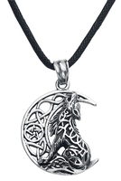 etNox - Loup Hurlant - Collier - Femme - couleur argent