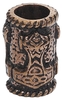 etNox - Marteau De Thor - Perles à barbe - Homme - couleur bronze