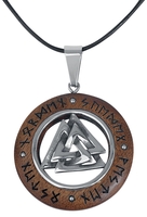 etNox - Noeud Wodan - Collier - Unisexe - couleur argent