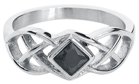 etNox - Nœud Celtique - Bague - Femme - couleur argent