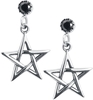 etNox - Ohrstecker Pentagramm - Set de boucles d