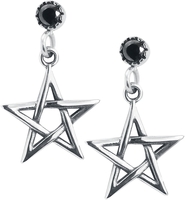 etNox - Ohrstecker Pentagramm - Set de boucles d
