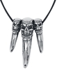 etNox hard and heavy - Big Skull Claw - Collier - Unisexe - couleur argent