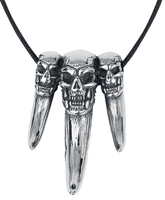 etNox hard and heavy - Big Skull Claw - Collier - Unisexe - couleur argent