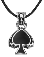 etNox hard and heavy - Black Spade - Collier - Homme - couleur argent