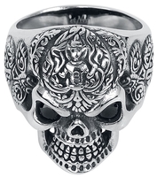 etNox hard and heavy - Crâne - Bague - Unisexe - couleur argent