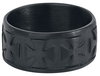 etNox hard and heavy - Croix De Fer Noire - Bague - Unisexe - noir