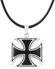 etNox hard and heavy - Croix De Fer Noire - Pendentif - Homme - multicolor