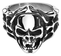etNox hard and heavy - Evil Skull - Bague - Homme - multicolor