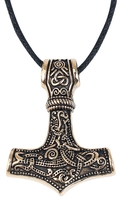 etNox hard and heavy - Golden Thor´s Hammer - Collier - Unisexe - couleur or
