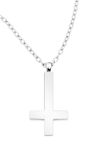 etNox hard and heavy - Grosse Croix Simple - Collier - Unisexe - multicolor