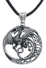 etNox hard and heavy - Keltischer Drache - Collier - Unisexe - couleur argent