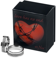 etNox hard and heavy - Love Has No End - Bague - Unisexe - couleur argent