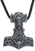 etNox hard and heavy - Marteau De Thor - Collier - Unisexe - couleur argent