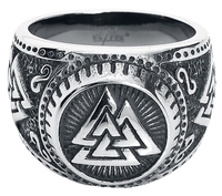 etNox hard and heavy - Nœuds Celtiques - Bague - Unisexe - couleur argent