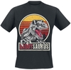 Familie & Freunde - Daddysaurus - T-Shirt Manches courtes - Homme - noir