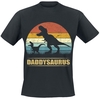 Familie & Freunde - Daddysaurus 3 - T-Shirt Manches courtes - Homme - noir