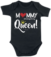 Familie & Freunde - Enfants - Mommy Will Always Be My Queen - Body - Unisexe - noir