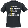 Familie & Freunde - Father - T-Shirt Manches courtes - Homme - noir