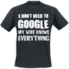 Familie & Freunde - My Wife Knows Everything - T-Shirt Manches courtes - Homme - noir
