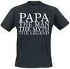 Familie & Freunde - Papa - The Man - T-Shirt Manches courtes - Homme - noir