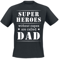 Familie & Freunde - Superheroes Without Capes Are Called Dad - T-Shirt Manches courtes - Homme - noir