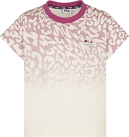 Fila - T-SHIRT BEVERSTEDT - T-shirt - Femme - blanc rose