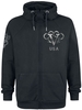 Five Finger Death Punch - V - Sweat-shirt zippé à capuche - Homme - noir