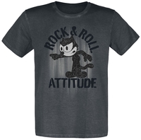 Félix Le Chat - Rock & Roll Attitude - T-Shirt Manches courtes - Homme - noir