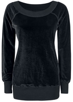 Forplay - Pull En Velours - Sweat-shirt - Femme - noir