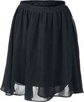 Forplay - Schwingender Ciffonrock - Jupe courte - Femme - noir