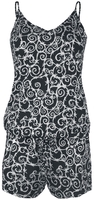 Full Volume by EMP - Combi-Short Avec Imprimé Fils Barbelés - Salopette - Femme - noir