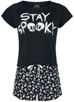Full Volume by EMP - Stay Spooky Pyjama - Pyjama - Femme - noir