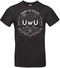 Funshirt - UwU Badge - T-Shirt Manches courtes - Homme - noir