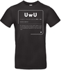 Funshirt - UwU Definition - T-Shirt Manches courtes - Homme - noir