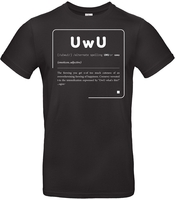 Funshirt - UwU Definition - T-Shirt Manches courtes - Homme - noir