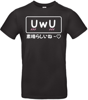 Funshirt - UwU Subarashii - T-Shirt Manches courtes - Homme - noir