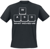 Funshirt - WASD - T-Shirt Manches courtes - Homme - noir