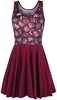 Game Of Thrones - Blasons Familles - Robe mi-longue - Femme - rouge