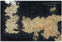 Game Of Thrones - Carte De Westeros - Poster - Unisexe - multicolor