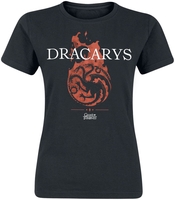 Game Of Thrones - Dracarys - T-Shirt Manches courtes - Femme - noir