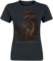 Game Of Thrones - House of the Dragon - Daemon - T-Shirt Manches courtes - Femme - noir