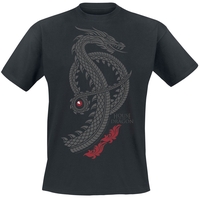 Game Of Thrones - House Of The Dragon - Dragon Logo - T-Shirt Manches courtes - Homme - noir