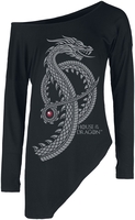 Game Of Thrones - House Of The Dragon - Fear The Dragon - T-shirt manches longues - Femme - noir