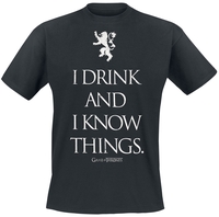 Game Of Thrones - I Drink And I Know Things - T-Shirt Manches courtes - Homme - noir